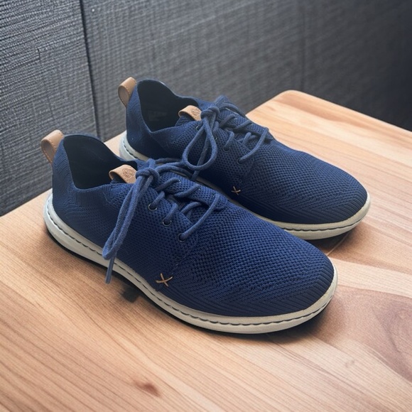 Clarks Men’s Step Urban Mix Navy Sneaker Size 8 Cloudsteppers OrthoLite Comfort - Picture 1 of 6